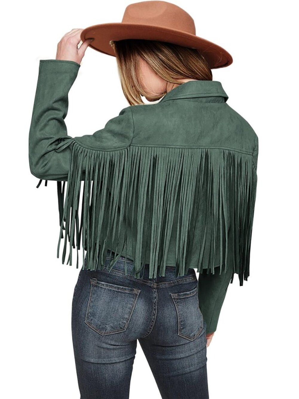 Women's Fringe Faux Suede Leather Jackets
